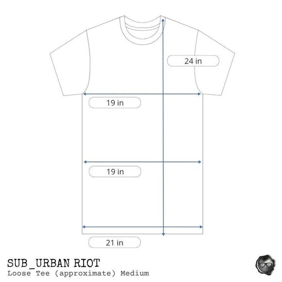 SUB_URBAN RIOT BTW LOOSE TEE IN HEATHER GREY BRING THE WINE SIZE MEDIUM - Picture 7 of 8